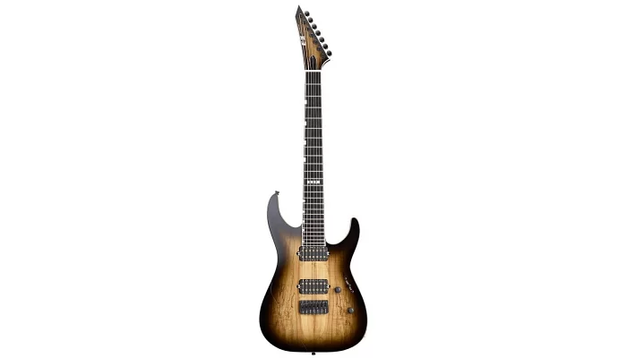 Електрогітара ESP E-II M-II-7 NT (Dark Brown Natural Burst), фото № 2