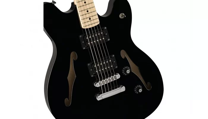 Полуакустическая гитара SQUIER by FENDER AFFINITY SERIES STARCASTER MAPLE FINGERBOARD BLACK, фото № 3