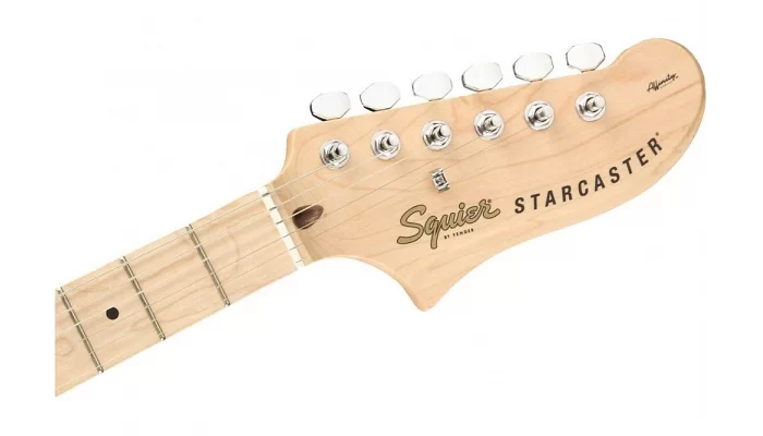 Полуакустическая гитара SQUIER by FENDER AFFINITY SERIES STARCASTER MAPLE FINGERBOARD BLACK, фото № 5