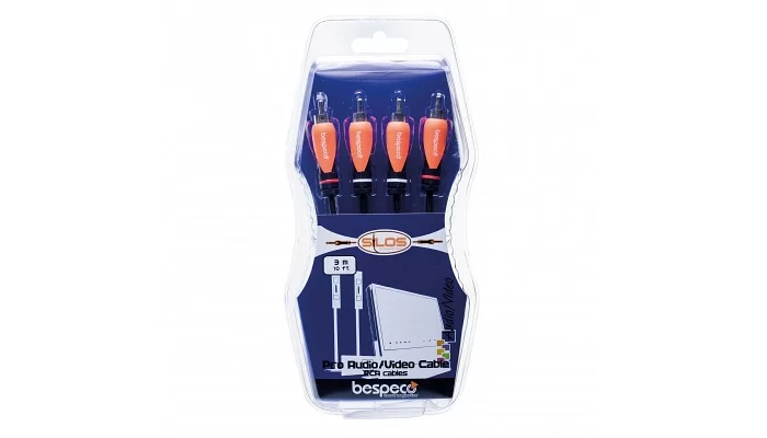 Коммутационный кабель 2RCA-2RCA Bespeco Silos SL2R180, фото № 2