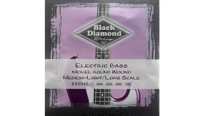 Комплект струн для бас-гітари Black Diamond N500ML