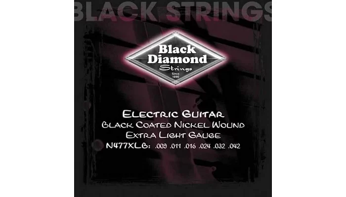 Комплект струн для електрогітари Black Diamond N477XLB