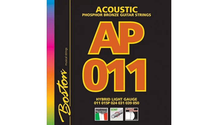 Комплект струн для акустической гитары Boston AP-11