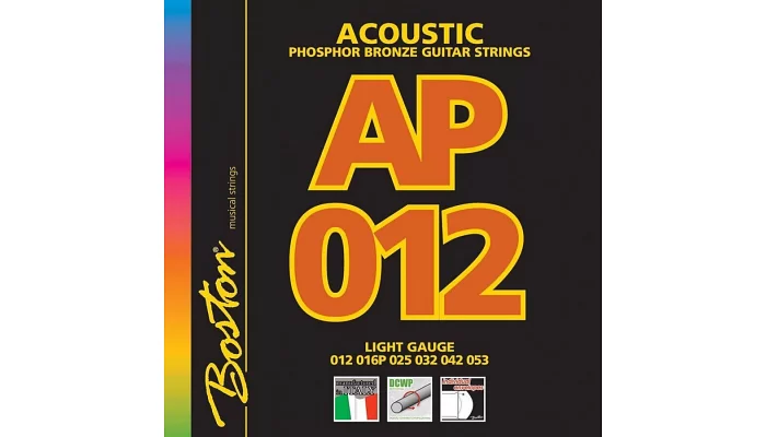 Комплект струн для акустичної гітари Boston AP-12