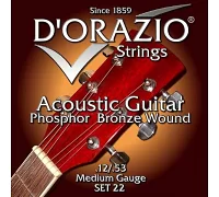 Комплект струн для акустичної гітари D'Orazio SET-22