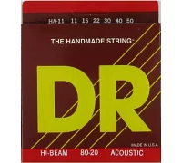 Комплект струн для акустичної гітари DR HA-11 HI-BEAM 80/20 (11-50) Lite-Medium