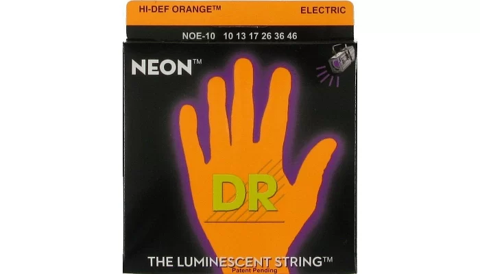 Комплект струн для електрогітари DR NOE-10 NEON Hi-Def (10-46) Medium
