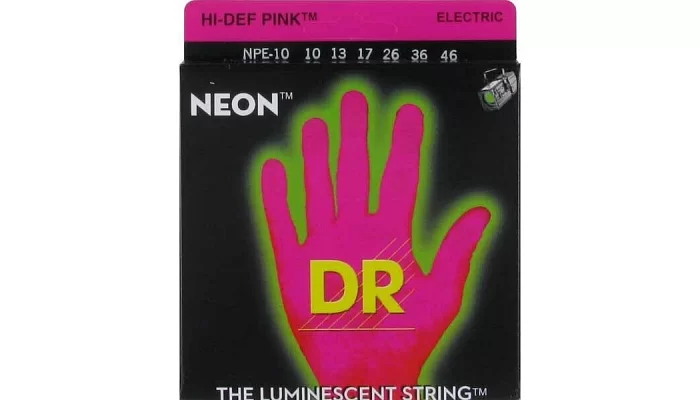 Комплект струн для електрогітари DR NPE-10 NEON Hi-Def (10-46) Medium