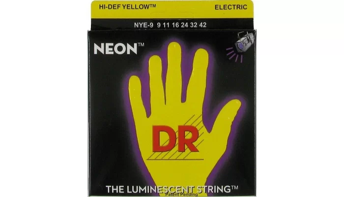 Комплект струн для электрогитары DR NYE-9/46 NEON Hi-Def (9-46) Lite-n-Heavy