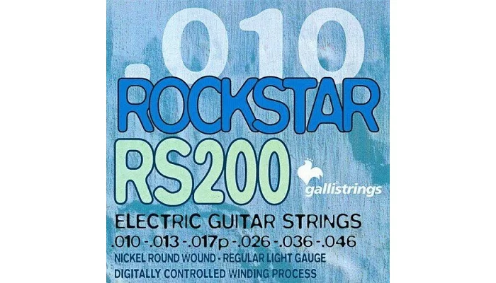 Комплект струн для электрогитары Galli Rockstar RS200 Regular Light