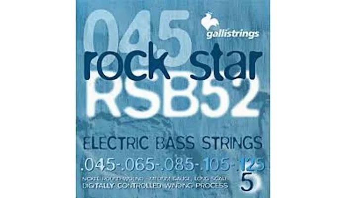Комплект струн для бас-гитары Galli Rock Star RSB52 (45-125) Neckel 5-Strings Long Scale Med.