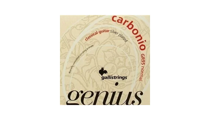 Комплект струн для классической гитары Galli Genius Carbonio PROcoated GR95 (24-44) Normal Tension