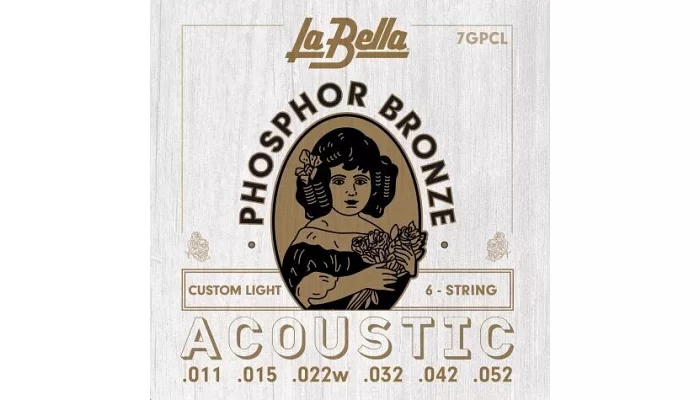 Комплект струн для акустической гитары La Bella Strings L-7GPCL, фото № 2