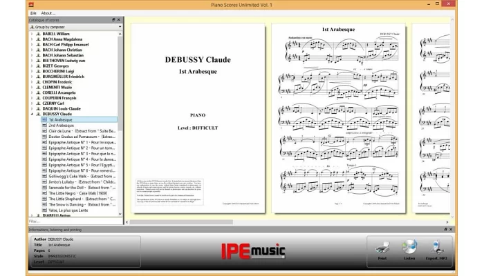 Программное обеспечение Prodipe Piano Scores Unlimited Vol 1. - Classic, фото № 2