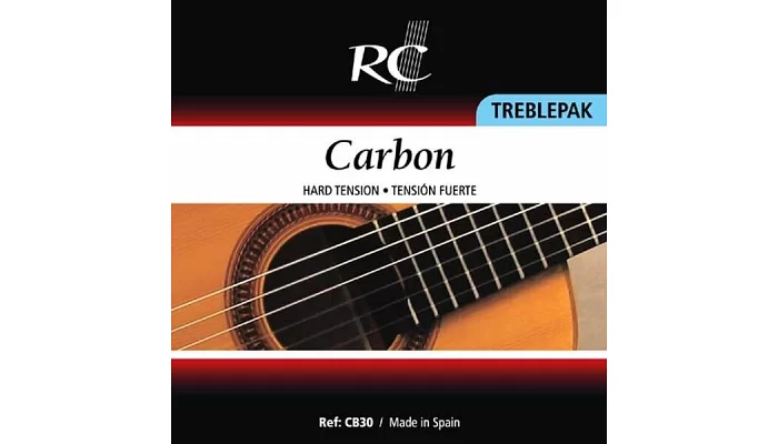 Комплект струн для класичної гітари Royal Classics CB-30, TREBLEPAK (Carbon)