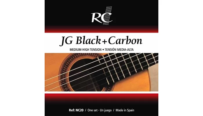 Комплект струн для класичної гітари Royal Classics NC20, BLACK AND CARBON