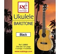 Комплект струн для укулеле Royal Classics UBB80 Ukelele Black Baritono