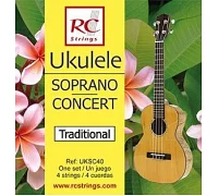 Комплект струн для укулеле Royal Classics UKSC40 Soprano-Concert