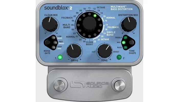 Бас-гитарная педаль эффектов Source Audio SA221 Soundblox 2 Multiwave Bass Distortion, фото № 2