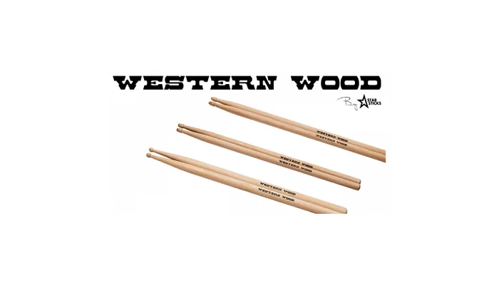 Барабанні палички StarSticks Western Wood Hornbeam 5B Hybrid, фото № 2