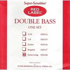 Комплект струн для контрабаса Super-Sensitive Red Label SS8108 (Extra Long)
