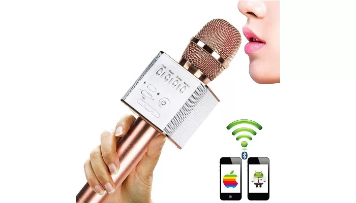 Беспроводной блютуз караоке микрофон TMG Q9 (USB, FM, AUX, Bluetooth), фото № 5