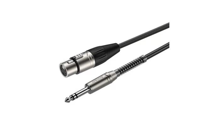 Готовый микрофонный кабель Roxtone SMXJ220L5, 2x0.22 кв.мм, вн.диаметр 6 мм, 5 м