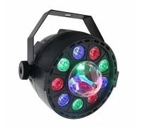 Світлодіодний LED прожектор New Light PL-99C Mini LED PAR LIGHT 9 * 1W with crystall ball