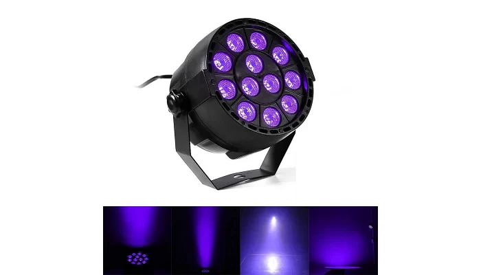 Світлодіодний ультрафіолетовий LED прожектор New Light PL-99UV 12 * 3W UV LED Par Light, фото № 1