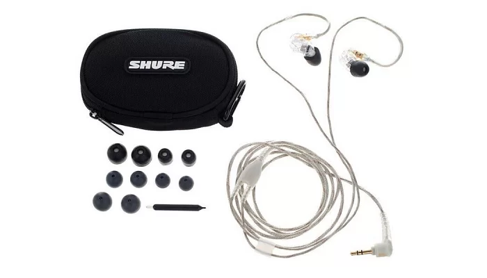 Вакуумні навушники SHURE SE215-CL-EFS, фото № 3