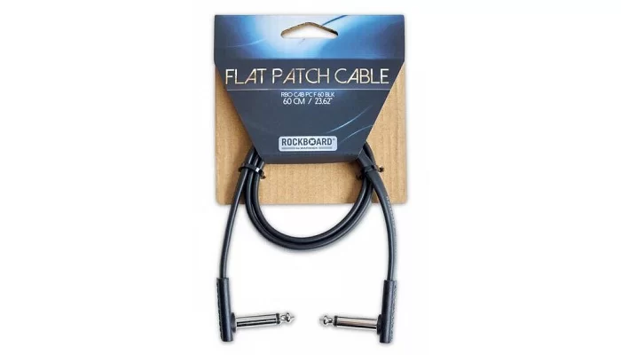 Инструментальный патч-кабель для гитарных педалей ROCKBOARD RBOCABPC F60 BLK FLAT PATCH CABLE, фото № 1
