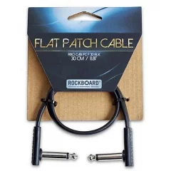 Інструментальний патч-кабель для гітарних педалей ROCKBOARD RBOCABPC F30 BLK FLAT PATCH CABLE