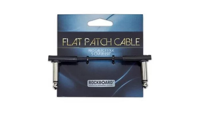 Інструментальний патч-кабель для гітарних педалей ROCKBOARD RBOCABPC F5 BLK FLAT PATCH CABLE, фото № 1