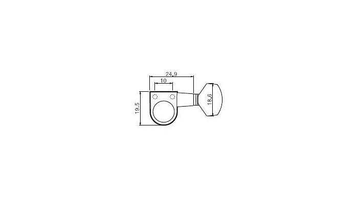 Колки для електрогітари PAXPHIL J-807 3 + 3 (CR), фото № 3