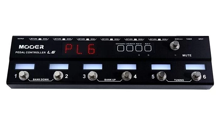 Програмований контролер для гітарних педалей ефектів MOOER PEDAL CONTROLLER PCL6, фото № 2