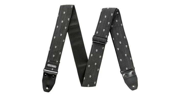 Ремінь для гітари DUNLOP D6707 Jacquard Grey Skull Strap, фото № 1