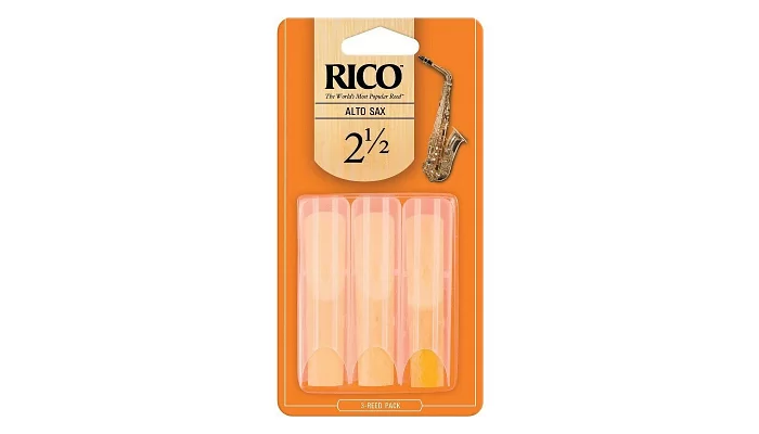 Трости для альт саксофона RICO Rico - Alto Sax #2.5 - 3-Pack