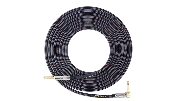 Інструментальний кабель Jack 6,3 - кутовий Jack 6,3 LAVA CABLE LCSR10 Soar Instrument Cable 10ft, фото № 2