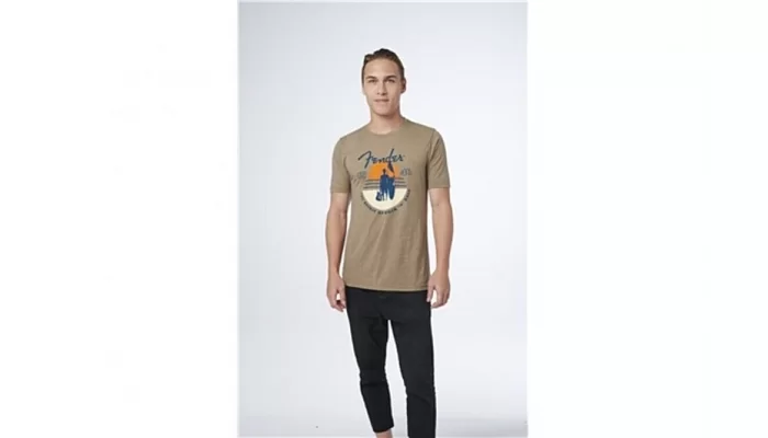 Футболка FENDER T-SHIRT SUNSET SPIRIT OLIVE L, фото № 2