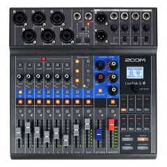 Цифровой микшерный пульт Zoom LiveTrak L-8