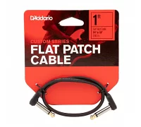 Инструментальный патч-кабель DADDARIO PW-FPRR-01 Custom Series Flat Patch Cable (30cm)