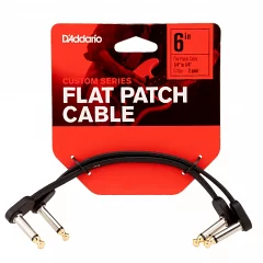 Инструментальный патч-кабель DADDARIO PW-FPRR-206 Custom Series Flat Patch Cables (15cm)