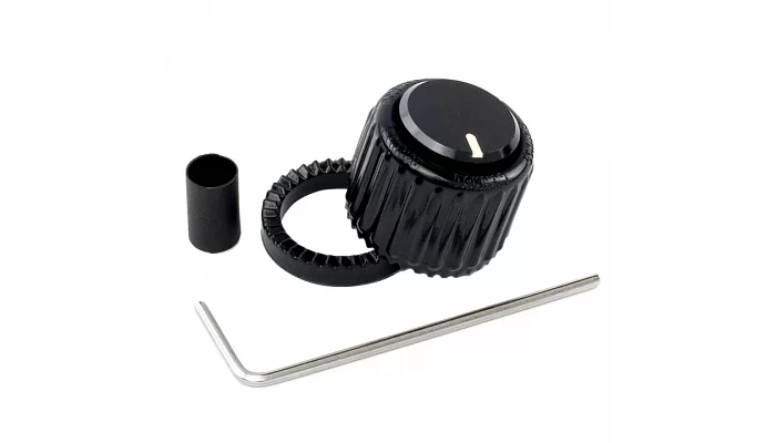 Ручка з инкрементной шайбою для потенціометра DADDARIO PW-LNL-01B LOKNOB LARGE BLACK, PLASTIC KNOB, фото № 5