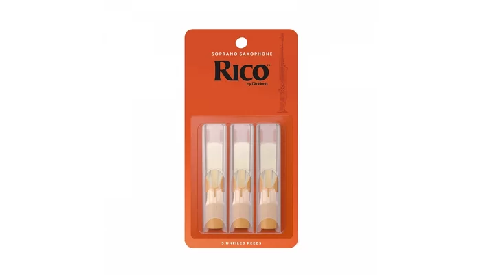 Трости для сопрано саксофона DADDARIO Rico - Soprano Sax #3.0 - 3-Pack