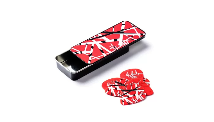 Набір підписних медіаторів DUNLOP EVH FRANKENSTEIN PICK TIN, фото № 1