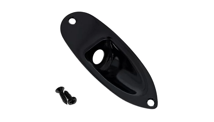 Роз'єм-планка для електрогітари GOTOH JCS-1 B Jack Cover (Black), фото № 4