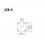 Разъем-планка для электрогитары GOTOH JCB-4 B Jack Cover (Black)