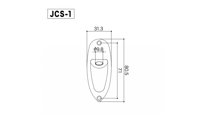 Разъем-планка для электрогитары GOTOH JCS-1 GG Jack Cover (Gold), фото № 3