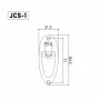 Разъем-планка для электрогитары GOTOH JCS-1 GG Jack Cover (Gold)