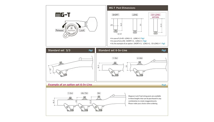 Колок для електрогітари з замковою системою Magnum Lock Traditional GOTOH SG381-07R MG-T WS B, фото № 3